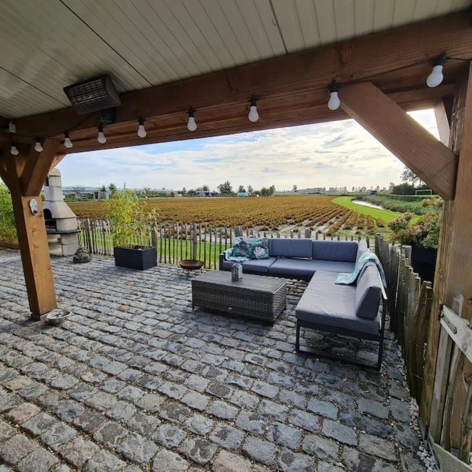 Wellness Chalet Met Jacuzzi, Sauna, Omheinde Tuin, Sint Annaland Exterior photo